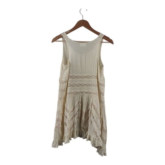 Free People Cream Polka Dot Tank Lace Size XS - Picture 3 of 7